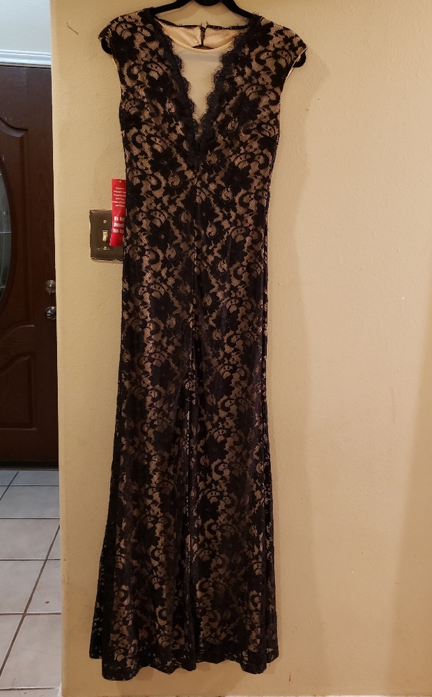 Black lace dress